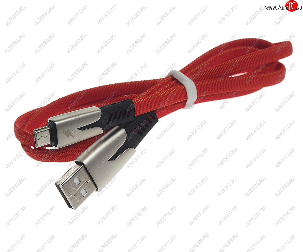 195 р. Кабель micro USB 1м FAISON FAISON fs-k-1034 need red  с доставкой в г. Майкоп