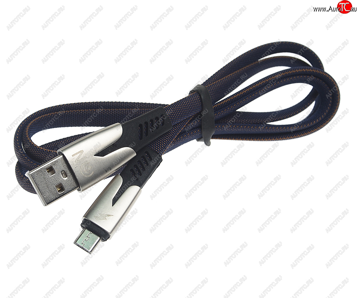 195 р. Кабель micro USB 1м FAISON FAISON fs-k-1035 need blue  с доставкой в г. Майкоп