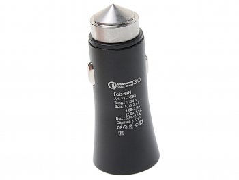 499 р. Устройство зарядное в прикуриватель 2USB 12V Quick Charge EARLDOM EARLDOM fs-z-588 black  с доставкой в г. Майкоп. Увеличить фотографию 2