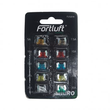 94 р. Предохранитель 5-30A флажковый MICRO комплект 10шт. FORTLUFT FORTLUFT fus01k  с доставкой в г. Майкоп. Увеличить фотографию 1