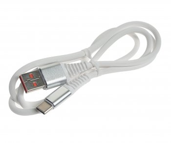 221 р. Кабель USB Type C 1м FAISON FAISON fx24 white  с доставкой в г. Майкоп. Увеличить фотографию 1