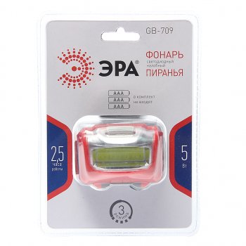284 р. Фонарь налобный ЭРА ЭРА gb-709  с доставкой в г. Майкоп. Увеличить фотографию 1