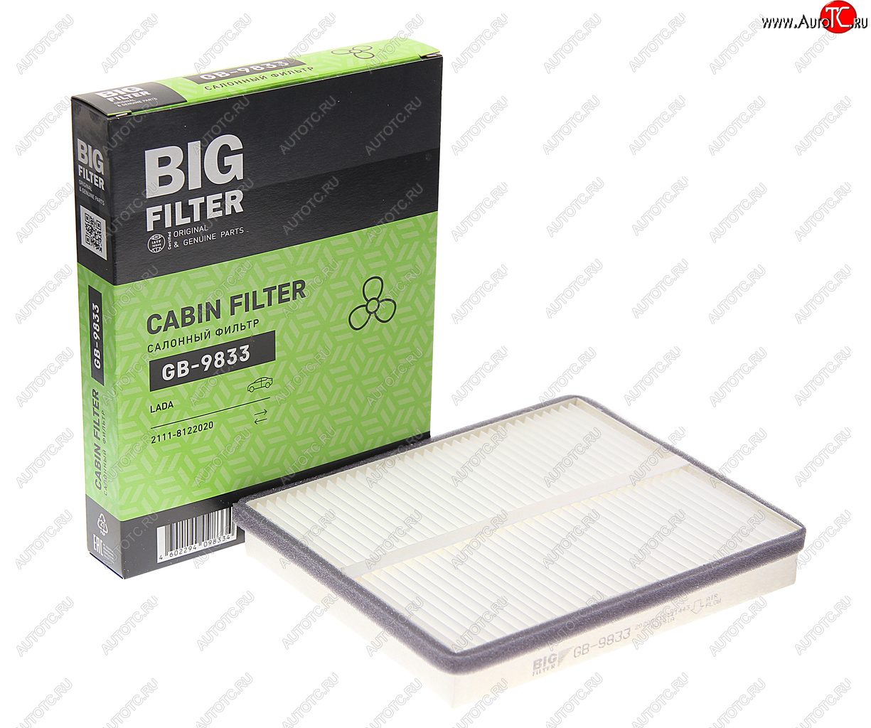 389 р. Фильтр воздушный салона ВАЗ-2110-2112 угольный BIG FILTER BIG FILTER gb-9833  с доставкой в г. Майкоп
