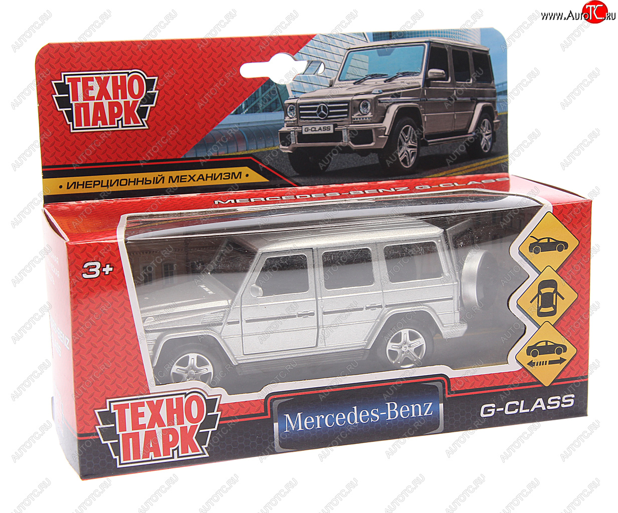 829 р. Модель автомобиля MERCEDES G металлическая ТЕХНОПАРК ТЕХНОПАРК g-class-sl  с доставкой в г. Майкоп