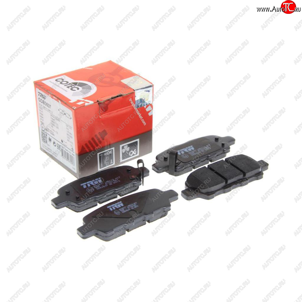 3 399 р. Колодки тормозные задние (4шт.) TRW Nissan Teana 1 J31 дорестайлинг (2003-2005)  с доставкой в г. Майкоп
