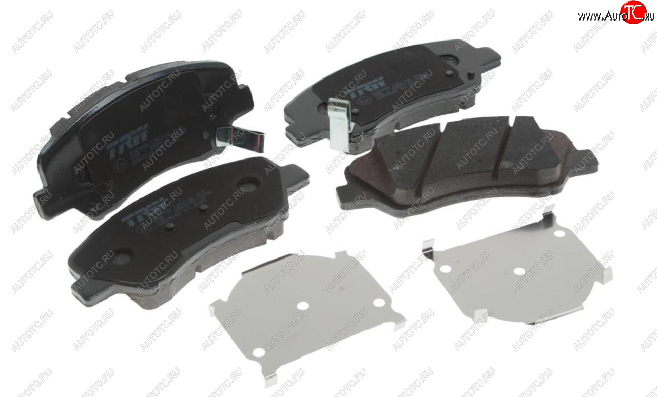 3 299 р. Колодки тормозные передние (4шт.) TRW KIA Rio 3 QB дорестайлинг седан (2011-2015)  с доставкой в г. Майкоп