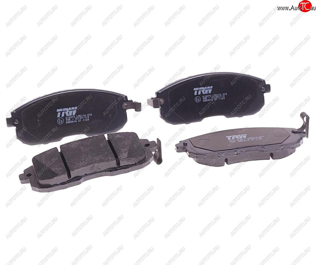 4 199 р. Колодки тормозные передние (4шт.) TRW Nissan Tiida 1 хэтчбэк C11 дорестайлинг, Япония (2004-2007)  с доставкой в г. Майкоп