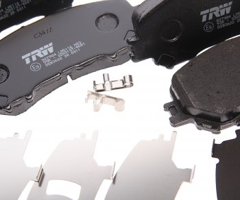 4 649 р. Колодки тормозные передние (4шт.) TRW Nissan Qashqai 2 J11 рестайлинг (2017-2022)  с доставкой в г. Майкоп. Увеличить фотографию 2