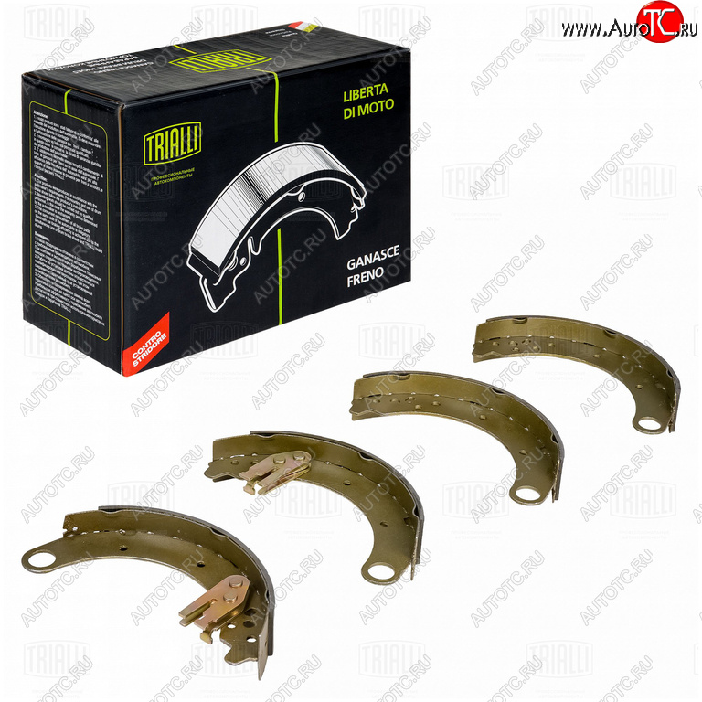 3 579 р. Колодки тормозные УАЗ-3163 Патриот (14-) НО задние клееные (4шт.) TRIALLI TRIALLI gf240  с доставкой в г. Майкоп