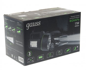 2 059 р. Фонарь-прожектор аккумуляторный GAUSS GAUSS gf602  с доставкой в г. Майкоп. Увеличить фотографию 4