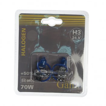 399 р. Лампа 24V H3 70W PK22s +50% блистер (2шт.) GANZ GANZ gip06052  с доставкой в г. Майкоп. Увеличить фотографию 1