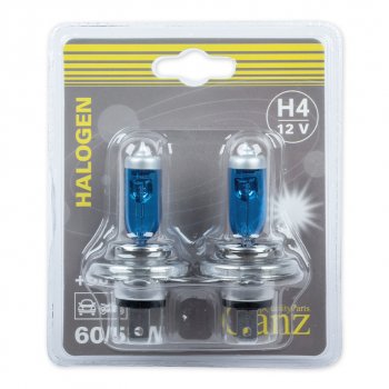 589 р. Лампа 12V H4 6055W P43t +50% блистер (2шт.) GANZ GANZ gip06053  с доставкой в г. Майкоп. Увеличить фотографию 2