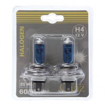 589 р. Лампа 12V H4 6055W P43t +50% блистер (2шт.) GANZ GANZ gip06053  с доставкой в г. Майкоп. Увеличить фотографию 1