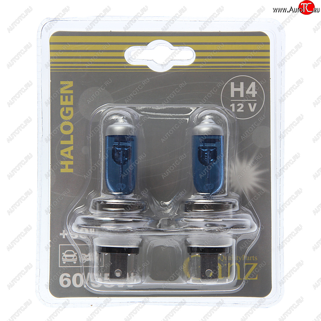 589 р. Лампа 12V H4 6055W P43t +50% блистер (2шт.) GANZ GANZ gip06053  с доставкой в г. Майкоп