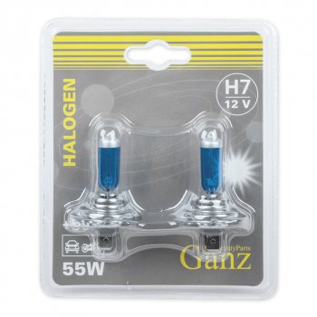 569 р. Лампа 12V H7 55W PX26d +50% блистер (2шт.) GANZ GANZ gip06056  с доставкой в г. Майкоп. Увеличить фотографию 3