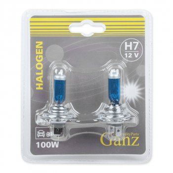 569 р. Лампа 12V H7 100W PX26d +50% блистер (2шт.) GANZ GANZ gip06057  с доставкой в г. Майкоп. Увеличить фотографию 2