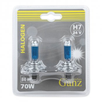 529 р. Лампа 24V H7 70W PX26d +50% блистер (2шт.) GANZ GANZ gip06058  с доставкой в г. Майкоп. Увеличить фотографию 2