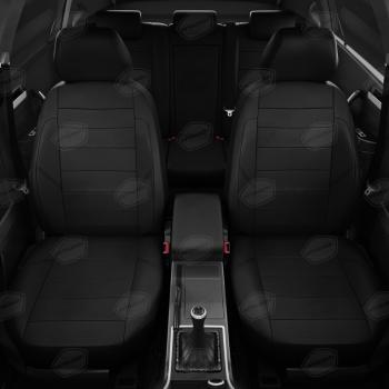 7 599 р. Авточехлы GEELY Atlas (19-) экокожа задняя спинка 40х60 с зад.подлокотника черные комплект AVTOLIDER AVTOLIDER gl09-0401-ec01  с доставкой в г. Майкоп. Увеличить фотографию 3