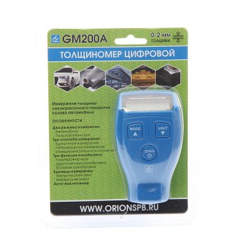 4 199 р. Толщиномер цифровой 0х2мм ОРИОН ОРИОН gm200a(9202)  с доставкой в г. Майкоп. Увеличить фотографию 1
