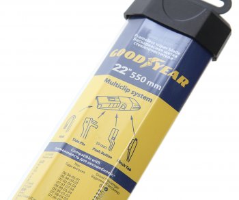 869 р. Щетка стеклоочистителя 550мм беcкаркасная Multiclip Frameless GOODYEAR GOODYEAR gy000422  с доставкой в г. Майкоп. Увеличить фотографию 2