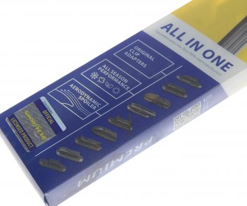 1 059 р. Щетка стеклоочистителя 360мм бескаркасная (8 адаптеров) Premium GOODYEAR GOODYEAR gy000434  с доставкой в г. Майкоп. Увеличить фотографию 2