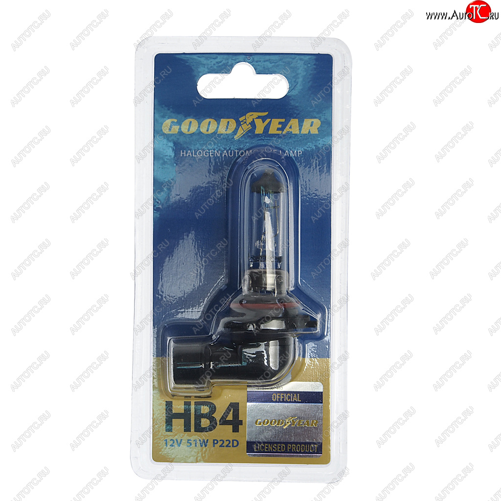 499 р. Лампа 12V HB4 51W P22d блистер (1шт.) GOODYEAR GOODYEAR gy010041  с доставкой в г. Майкоп