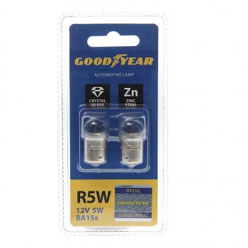116 р. Лампа 12V R5W BA15s блистер (2шт.) GOODYEAR GOODYEAR gy012206  с доставкой в г. Майкоп. Увеличить фотографию 1