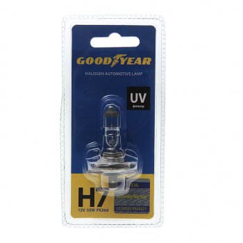 379 р. Лампа 12V H7 55W PX26d блистер (1шт.) GOODYEAR GOODYEAR gy017121 GOODYEAR gy017121  с доставкой в г. Майкоп. Увеличить фотографию 1