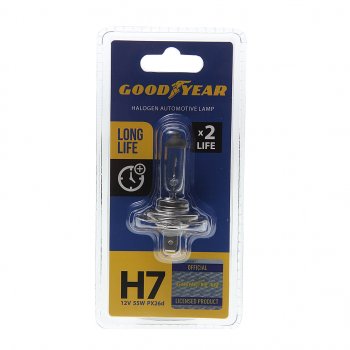 479 р. Лампа 12V H7 55W PX26d блистер (1шт.) Long Life GOODYEAR GOODYEAR gy017123  с доставкой в г. Майкоп. Увеличить фотографию 1