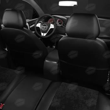 6 949 р. Авточехлы ГАЗель Next (1 низкий, 2 высоких) экокожа-алькантара черные комплект AVTOLIDER AVTOLIDER gz30-0103-ec14  с доставкой в г. Майкоп. Увеличить фотографию 7
