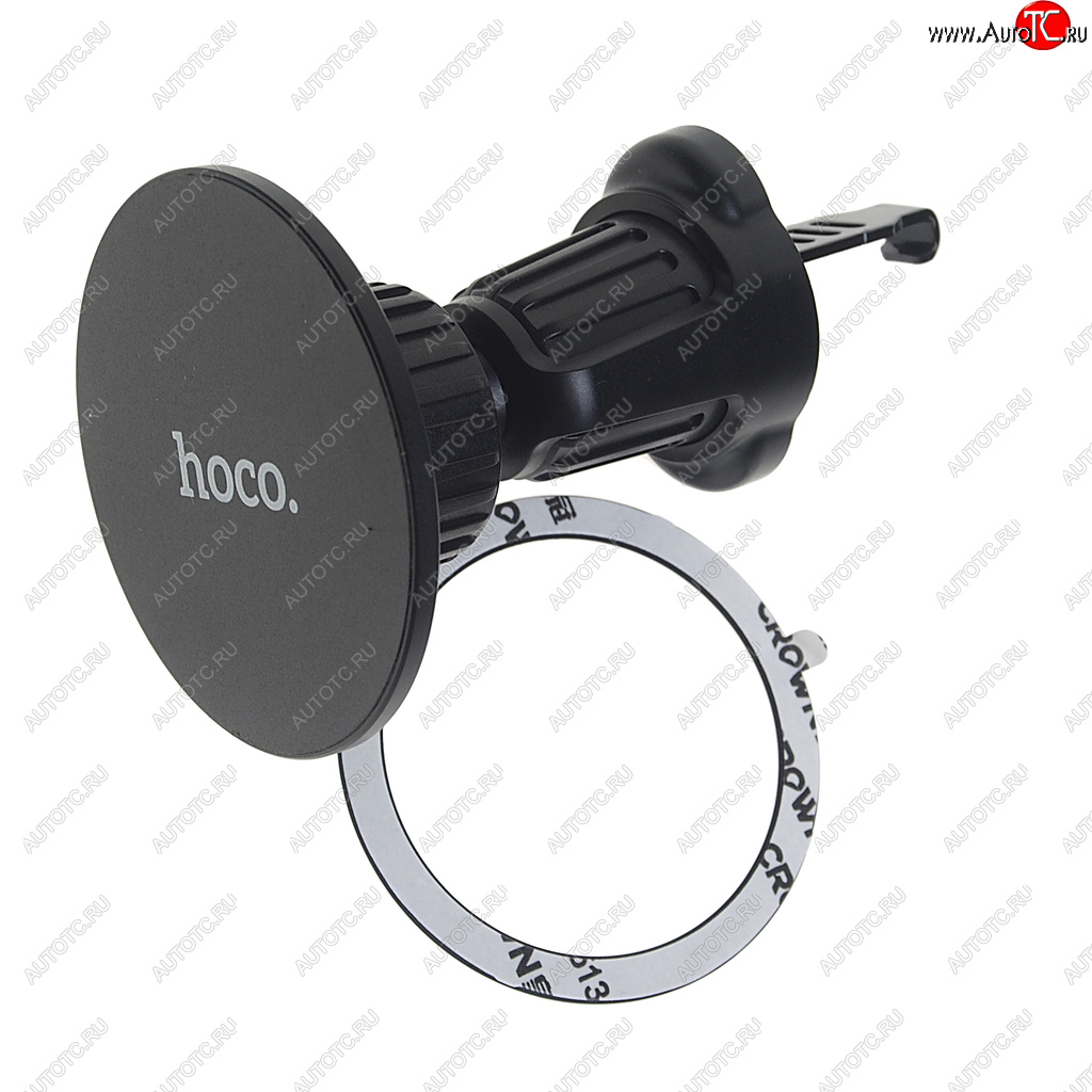 769 р. Держатель телефона на дефлектор магнитный HOCO HOCO h12 black HOCO h12 black  с доставкой в г. Майкоп