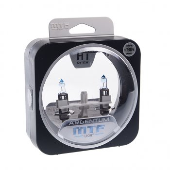 1 569 р. Лампа 12V H1 55W P14.5s +130% бокс (2шт.) Argentum MTF MTF h3a1201  с доставкой в г. Майкоп. Увеличить фотографию 1