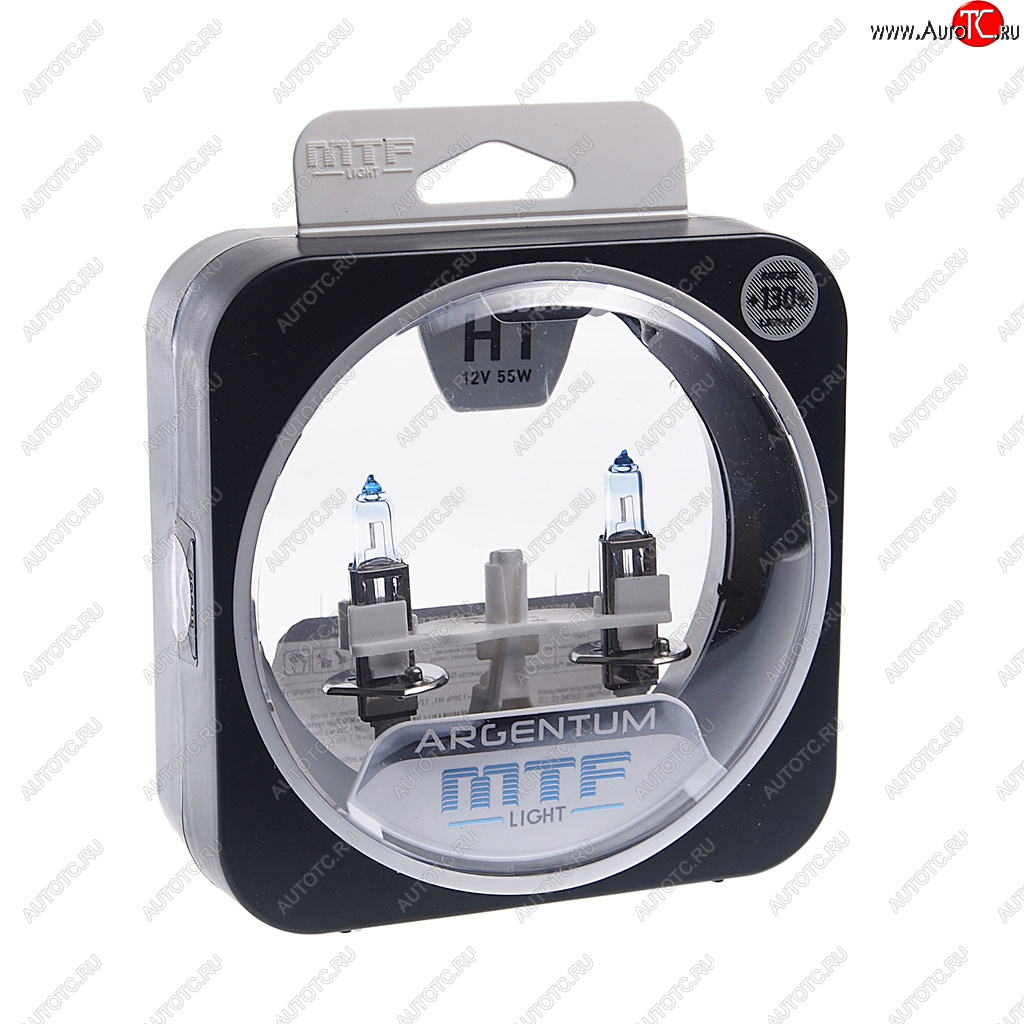 1 569 р. Лампа 12V H1 55W P14.5s +130% бокс (2шт.) Argentum MTF MTF h3a1201  с доставкой в г. Майкоп