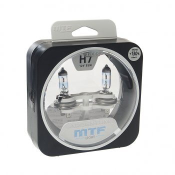 2 099 р. Лампа 12V H7 55W PX26d +130% бокс (2шт.) Argentum MTF MTF h3a1207  с доставкой в г. Майкоп. Увеличить фотографию 1