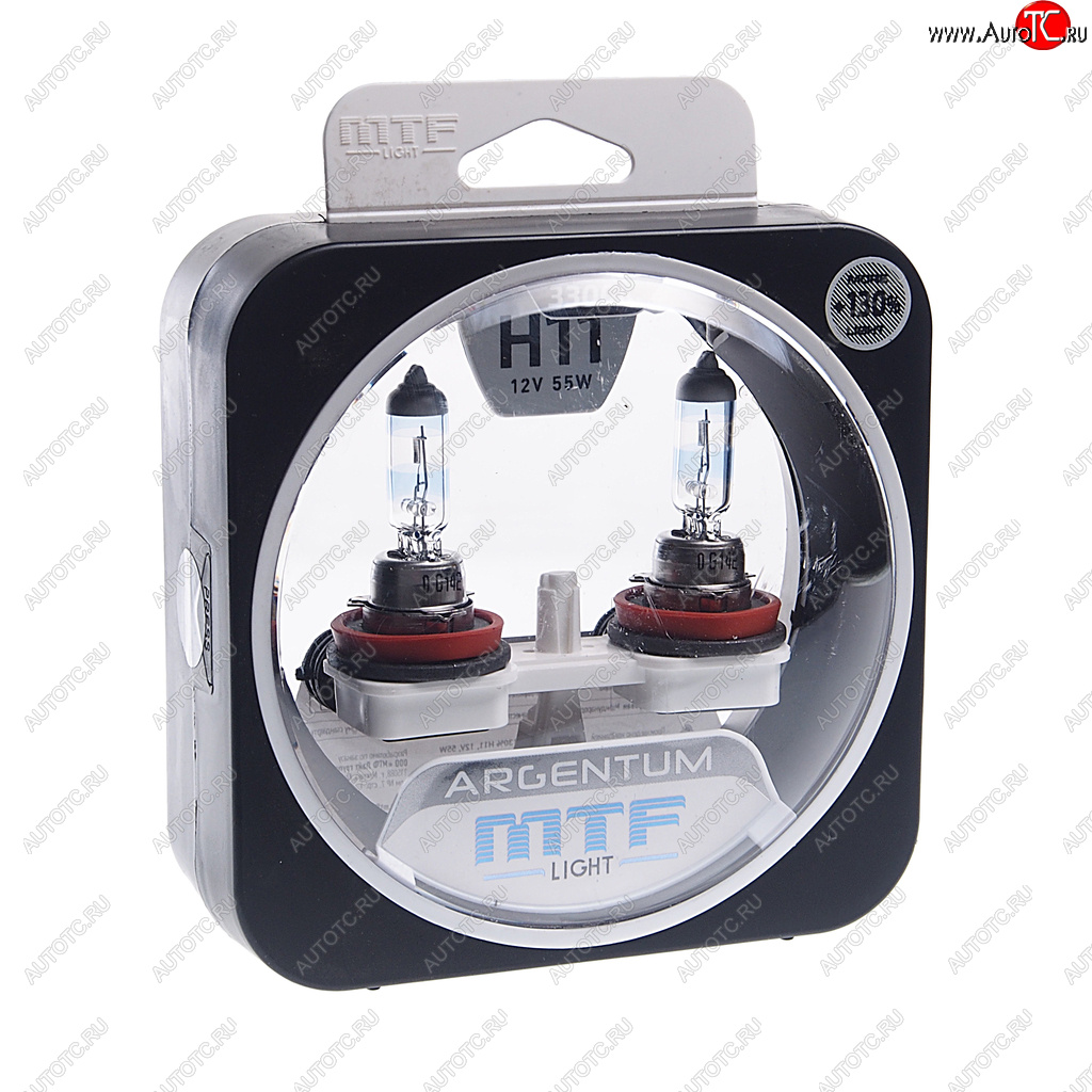 2 299 р. Лампа 12V H11 55W PGJ19-2 +130% бокс (2шт.) Argentum MTF MTF h3a1211  с доставкой в г. Майкоп