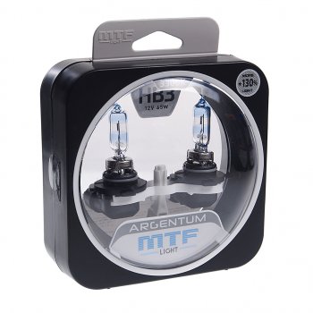 2 169 р. Лампа 12V HB3 65W P20d +130% бокс (2шт.) Argentum MTF MTF h3a12b3  с доставкой в г. Майкоп. Увеличить фотографию 1
