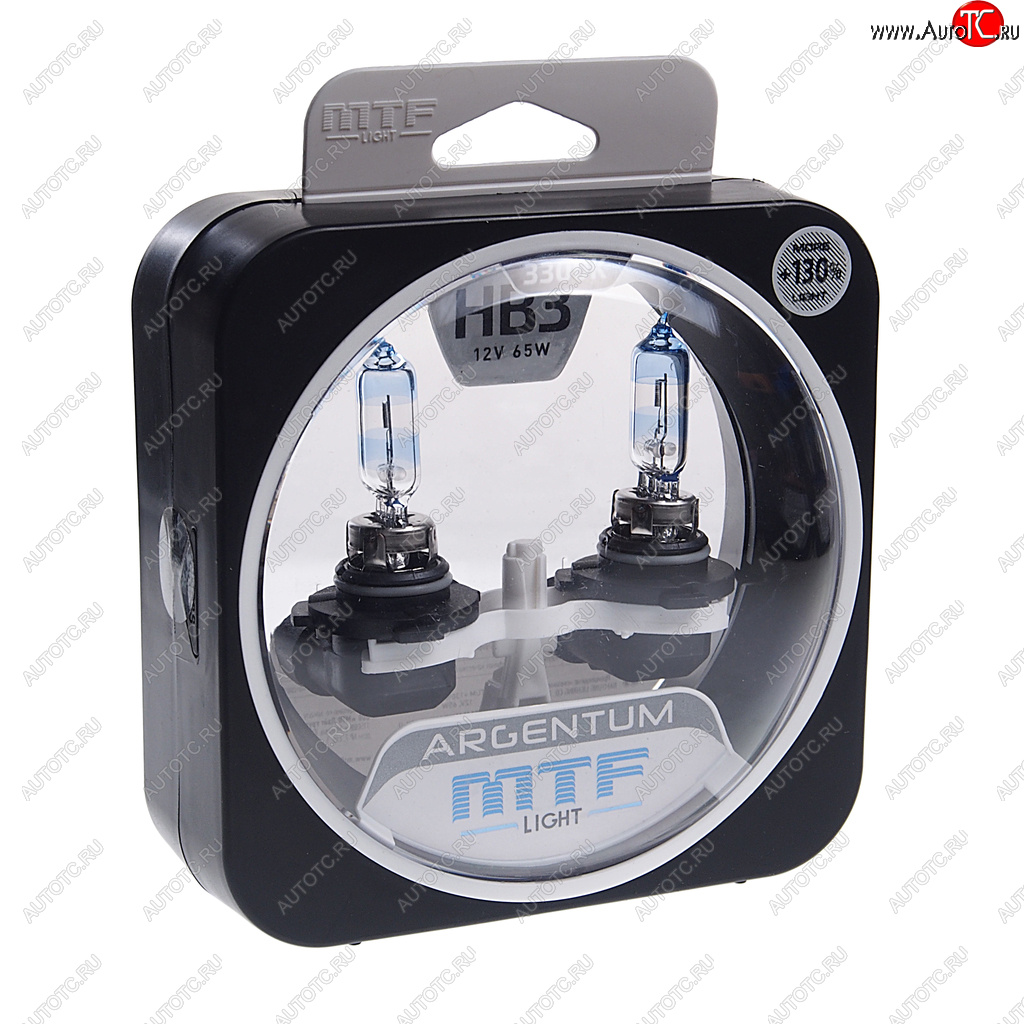 2 169 р. Лампа 12V HB3 65W P20d +130% бокс (2шт.) Argentum MTF MTF h3a12b3  с доставкой в г. Майкоп