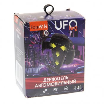 379 р. Держатель телефона универсальный FAISON FAISON h-45 black  с доставкой в г. Майкоп. Увеличить фотографию 3