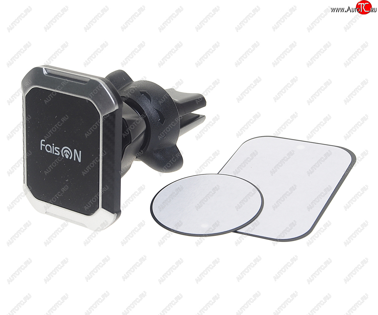 619 р. Держатель телефона на дефлектор магнитный FAISON FAISON h-84 emphasis black  с доставкой в г. Майкоп