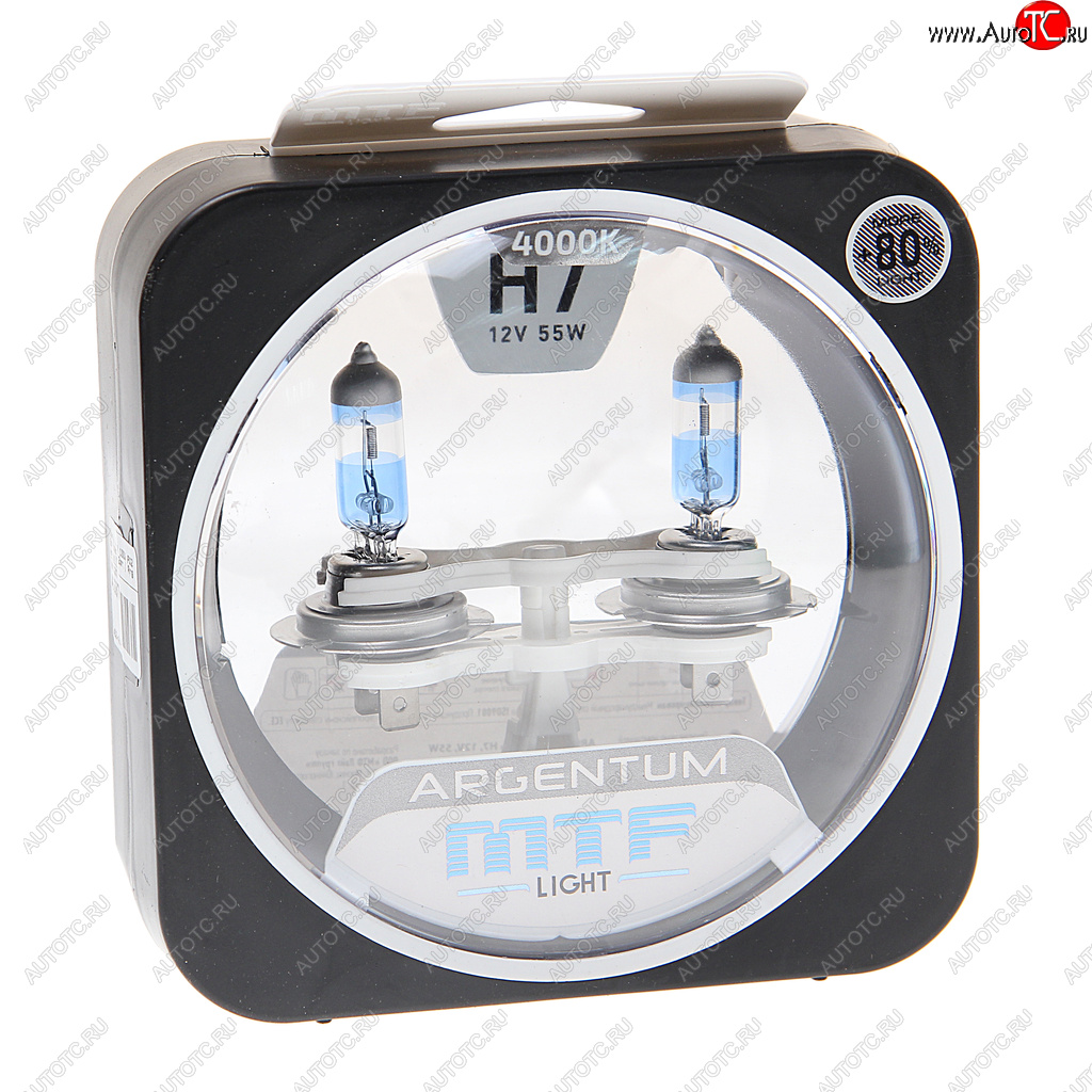 2 059 р. Лампа 12V H7 55W PX26d +80% бокс (2шт.) Argentum MTF MTF h8a1207  с доставкой в г. Майкоп