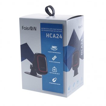 519 р. Держатель телефона универсальный магнитный FAISON FAISON hca24 black  с доставкой в г. Майкоп. Увеличить фотографию 3