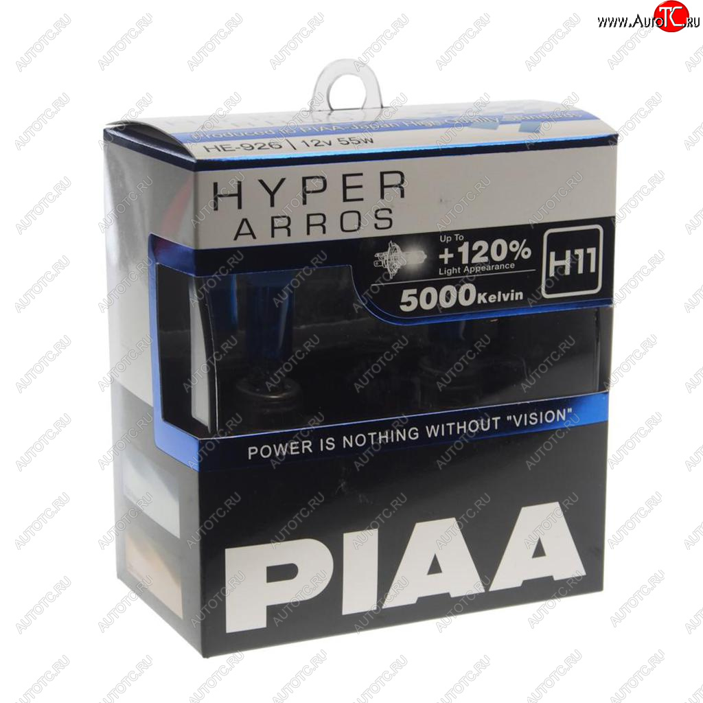 2 049 р. Лампа 12V H11 55W PGJ19-2 +120% 5000K бокс (2шт.) Hyper Arros PIAA PIAA (Пиаа) he-926-h11 PIAA (Пиаа) he-926-h11  с доставкой в г. Майкоп
