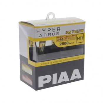 2 989 р. Лампа 12V H11 55W PGJ19-2 2500K бокс (2шт.) Hyper Arros Ion Yellow PIAA PIAA (Пиаа) he-996y-h11 PIAA (Пиаа) he-996y-h11  с доставкой в г. Майкоп. Увеличить фотографию 1