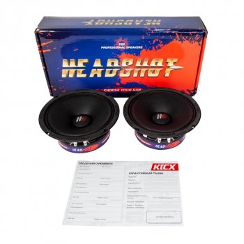 4 749 р. Колонки среднечастоные 6 (16см) 150Вт KICX KICX headshot e65  с доставкой в г. Майкоп. Увеличить фотографию 5