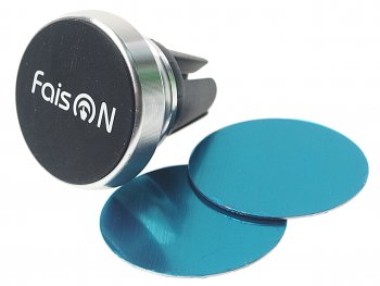 389 р. Держатель телефона на дефлектор магнитный FAISON FAISON h-f373 sliver  с доставкой в г. Майкоп. Увеличить фотографию 1