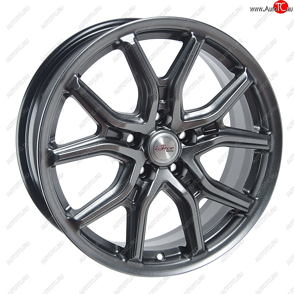 11 799 р. Диск колесный литой CHERY Tiggo OMODA C5 R17 КС-1080 Страйк Блэк Джек K&K ifree 5х108 et33 d-60,1  с доставкой в г. Майкоп