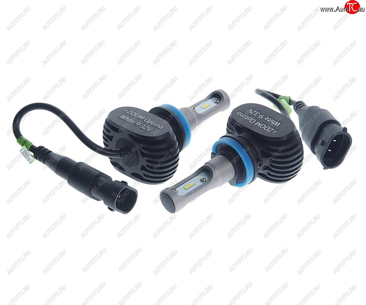 2 199 р. Лампа светодиодная 1224V H8 PGJ19-1 5100K (2шт.) I-Zoom OPTIMA OPTIMA i-h8  с доставкой в г. Майкоп