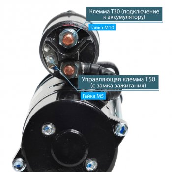 21 649 р. Стартер ЯМЗ-534,536 24В 4кВт ISKRAMOTOR ISKRAMOTOR ims102348  с доставкой в г. Майкоп. Увеличить фотографию 2