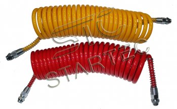 1 939 р. Шланг пневматический витой М22 L=7.5м (красный) Polyurethane STARTEC STARTEC inf.10.162  с доставкой в г. Майкоп. Увеличить фотографию 4