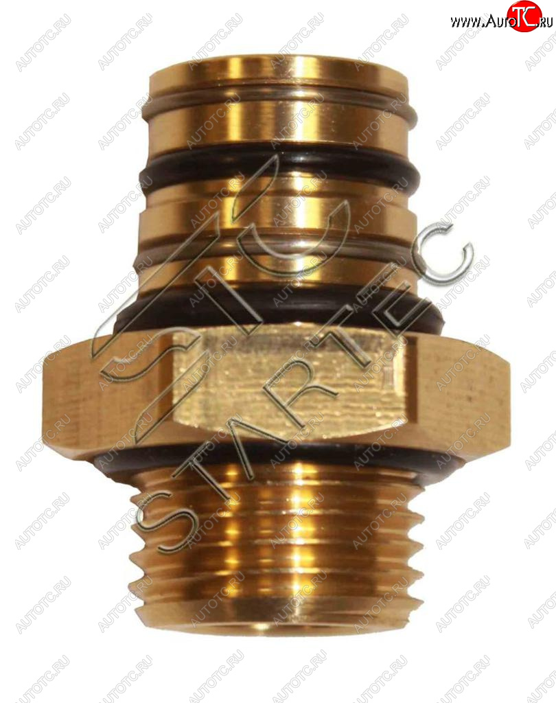 399 р. Соединитель переходник М10x1 P5 поворотный латунь STARTEC STARTEC inf.11.10p5  с доставкой в г. Майкоп